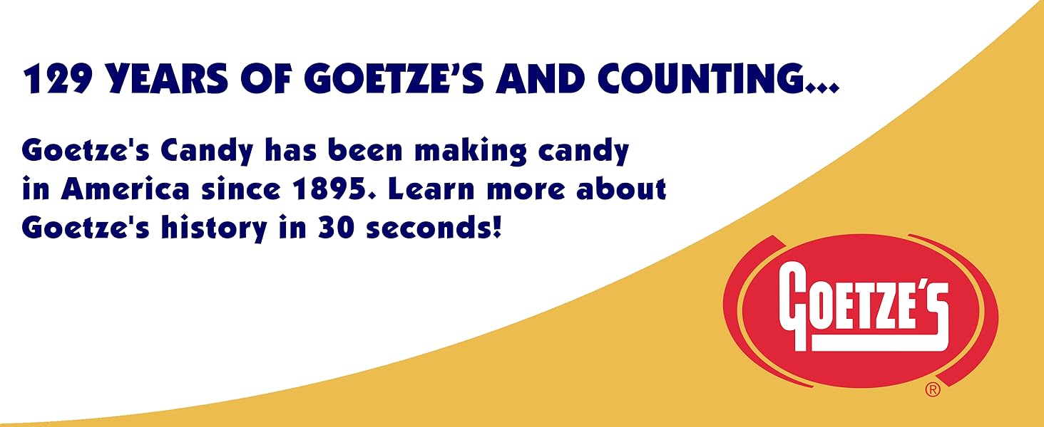 Goetze's cow tales chewy caramel cream center bulk old fashioned caramels carmel german candy sticks