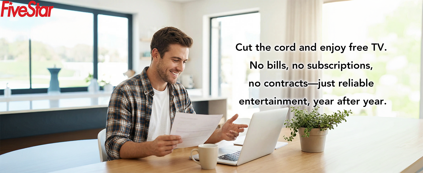 Cut the cord and enjoy free TV.