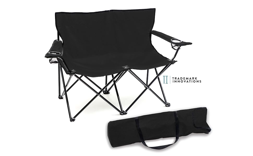 folding chair, camp loveseat, two seater