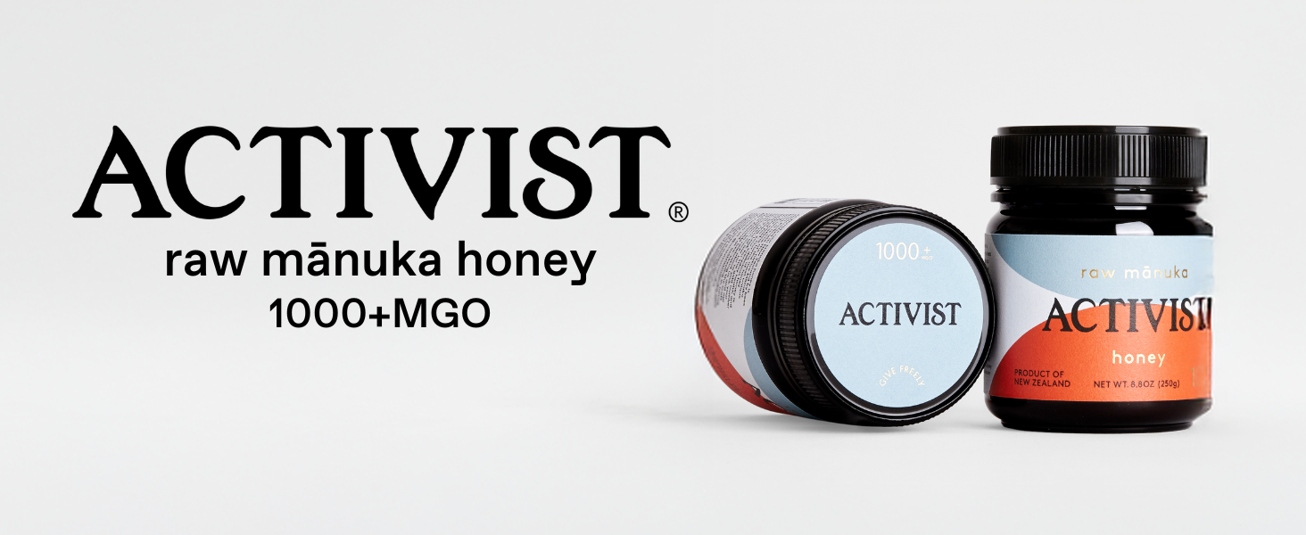 ACTIVIST Raw Mānuka Honey 1000+MGO (minimum of1000mg of Methylglyoxal per kg)