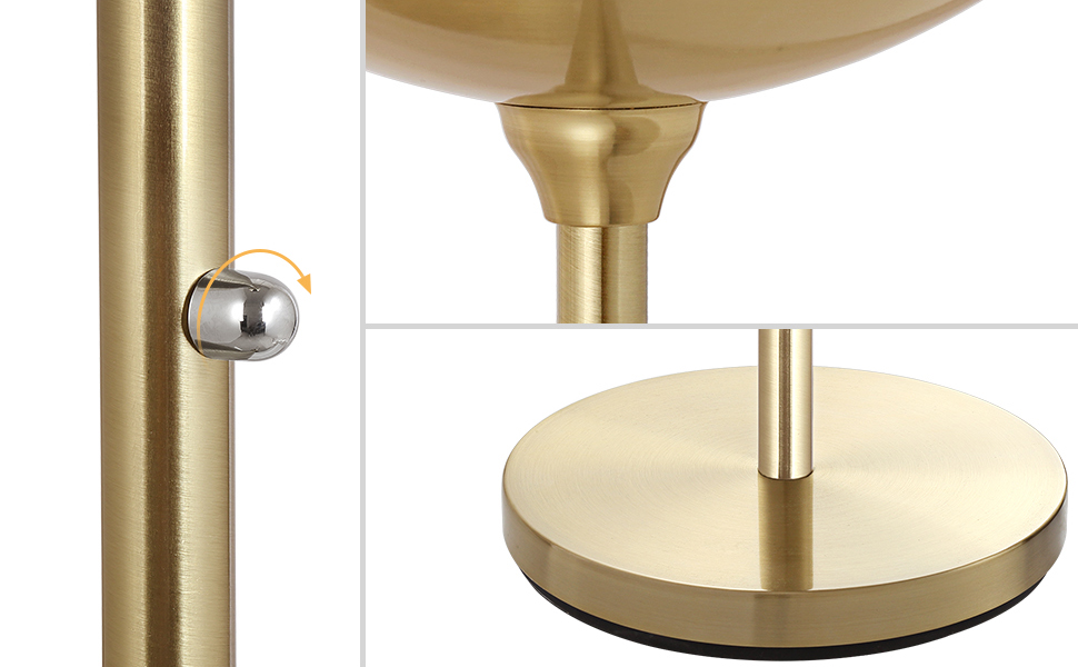Gold floor lamp