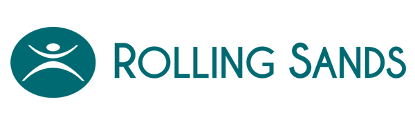 Rolling Sands logo. A drinkware company focusing on USA-made, BPA-free cups, tumblers, bottles.
