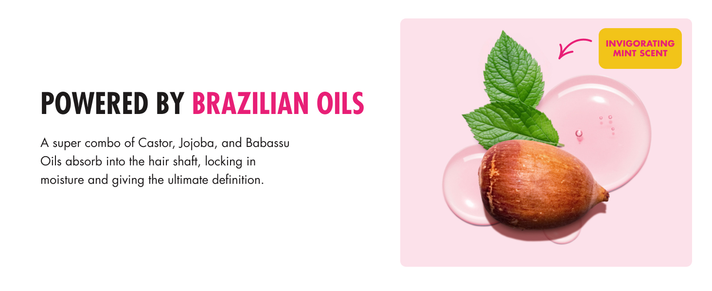 with babassu oil castor oil and jojoba oil