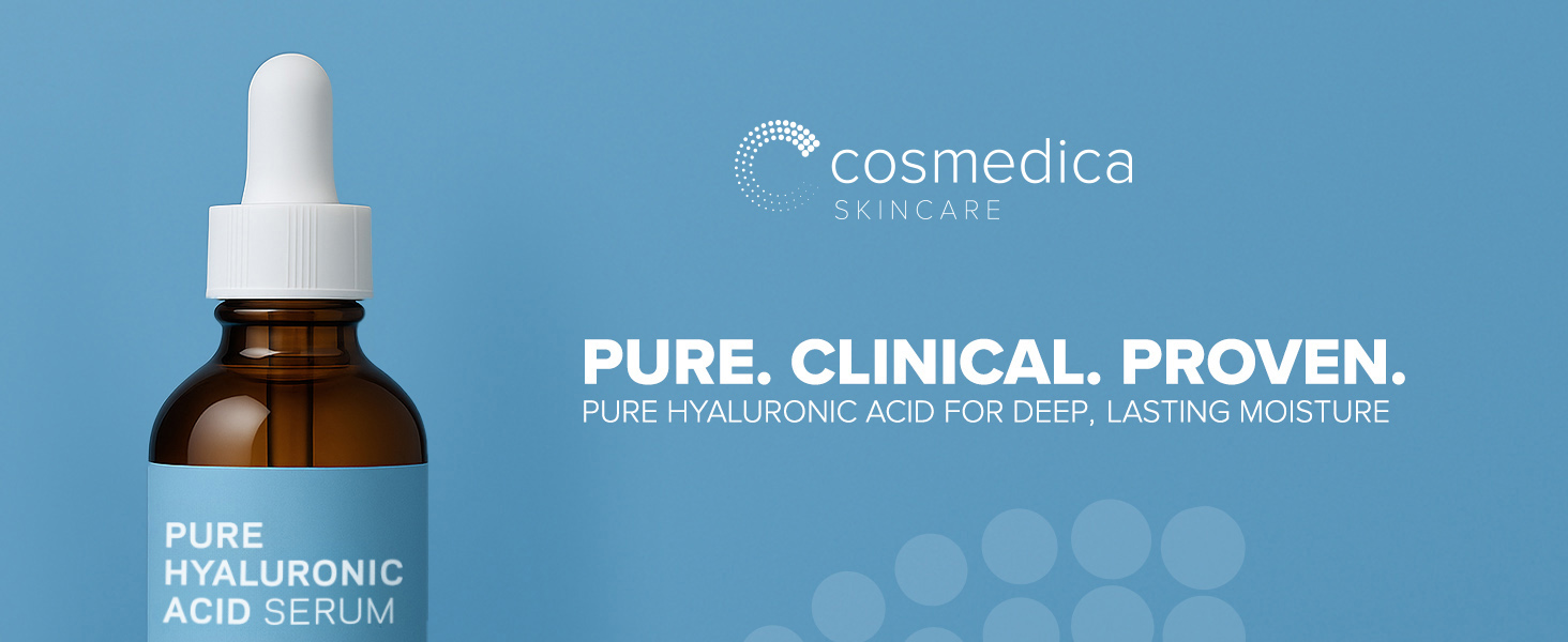 Cosmedica Hyaluronic Acid Serum.Pure. Clinical. Proven