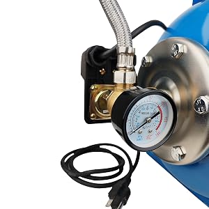 1.6Hp Shallow Well Jet Pump with Pressure Tank 110V Automatic Pressure Booster Pump