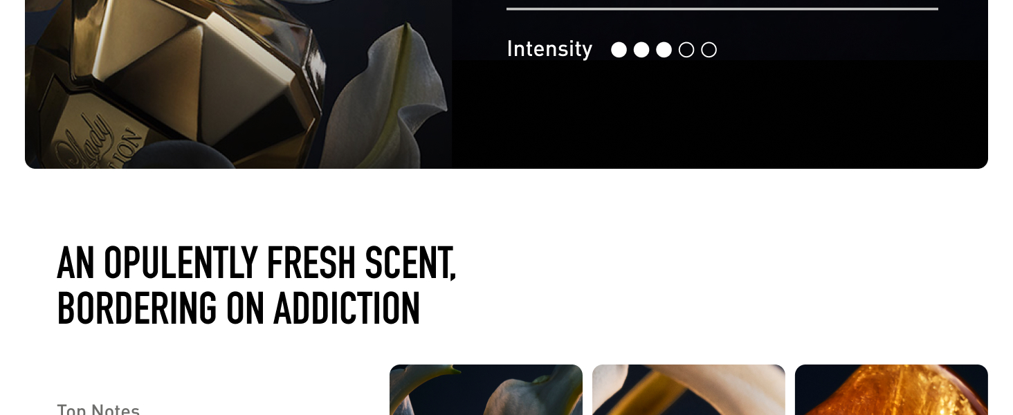 Perfume for women with floral notes and radiant womens fragrance presentation