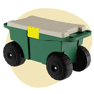 Image of garden stools for gardening seniors.