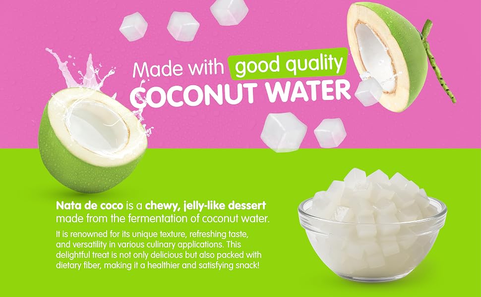 made with good quality coconut water