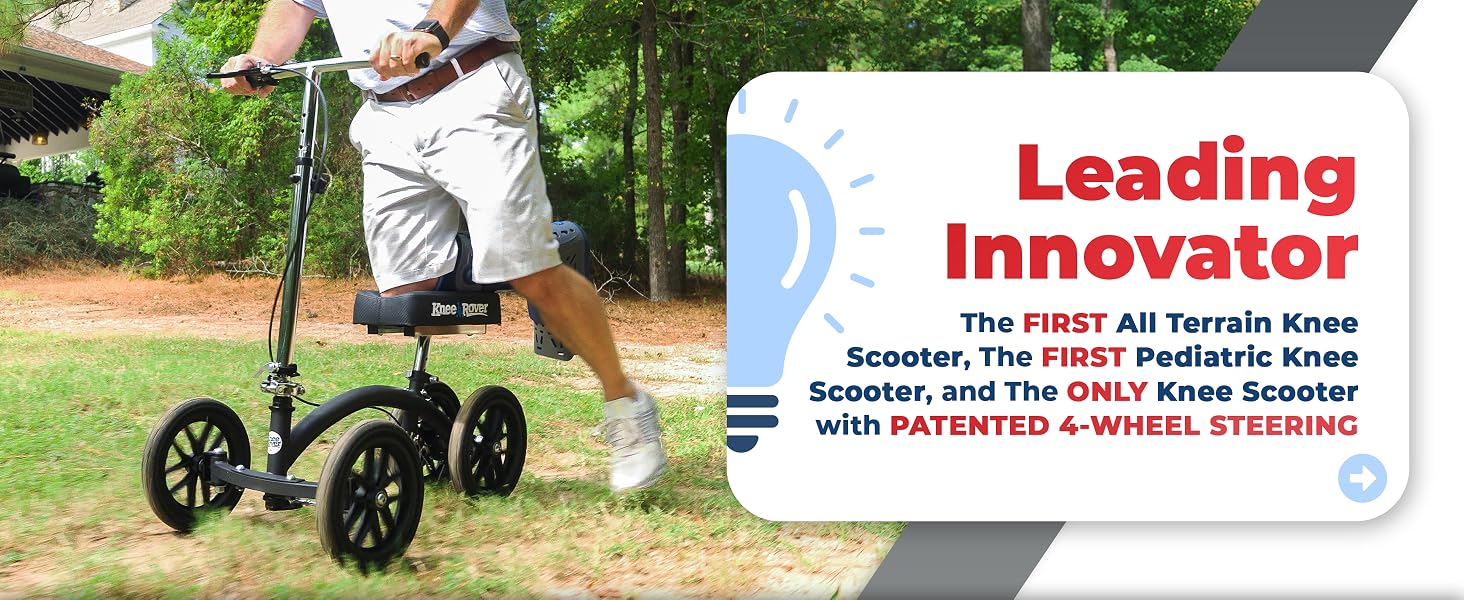 Leg scooter kneeling injury lightweight strong support light weight folding foldable compact design