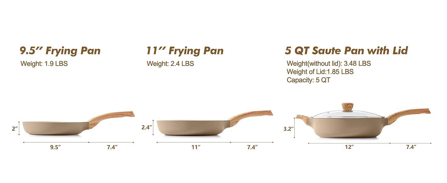 pot set ceramic cookware set non toxic sensarte pots and pans set non stick