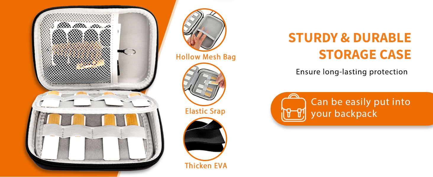 LMS Alto Saxophone Mouthpiece Kit with EVA Storage Case - Alto Sax Mouthpiece Accessories Kit