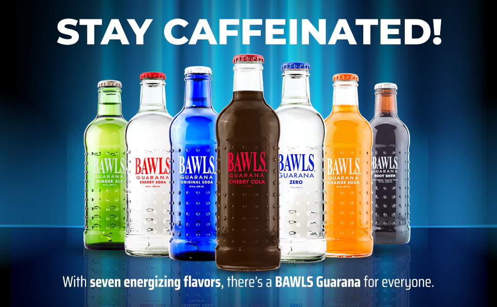 caffeinated drink energizing flavors bawls guarana soda drink