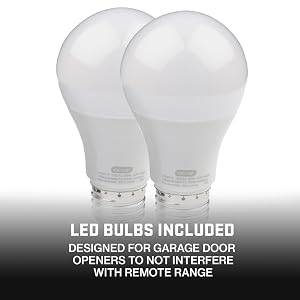 gENIE RADIO FREQUENCY FRIENDLY BULBS INCLUDED WITH OPENER