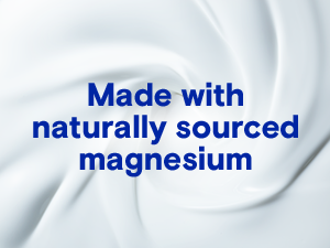 Made with 100% naturally sourced magnesium