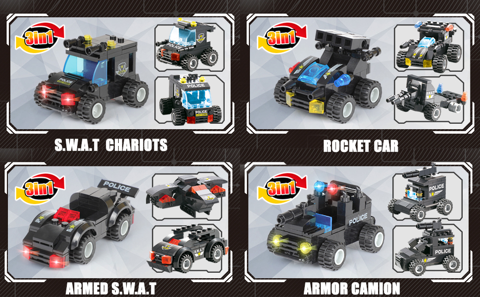 lego city police station command center truck cop car toy building sets vehicle helicopter boat kit