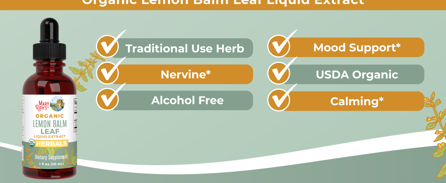 Lemon Balm Drops, 1 oz