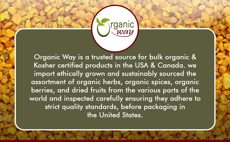 Organic Way Turmeric/Haldi Root Cut &amp; Sifted (Curcuma longa) - Herbal Tea