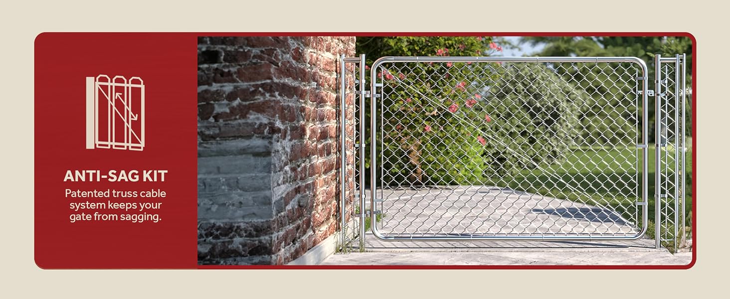 Adjust-A-Gate Fit-Right Adjustable Walk Gate Kit with Round Corner Frame, Gray - feature desktop 1