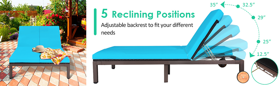 adjustable patio chaise