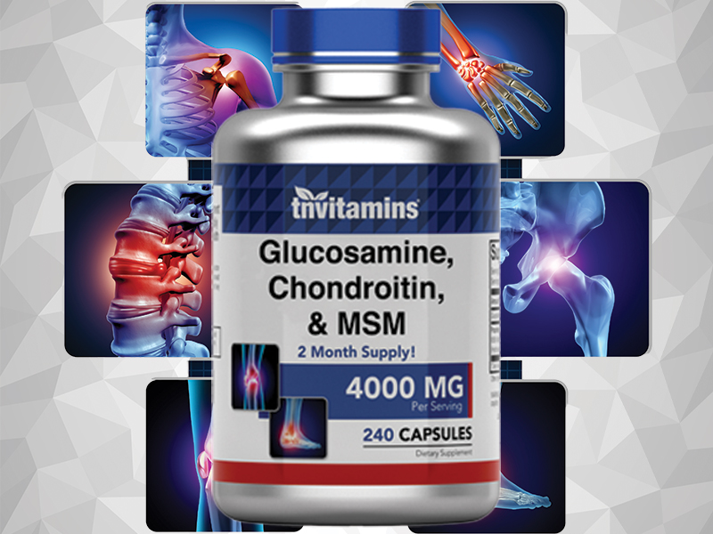 TNVitamins Glucosamine Chondroitin MSM Joint Support Supplement