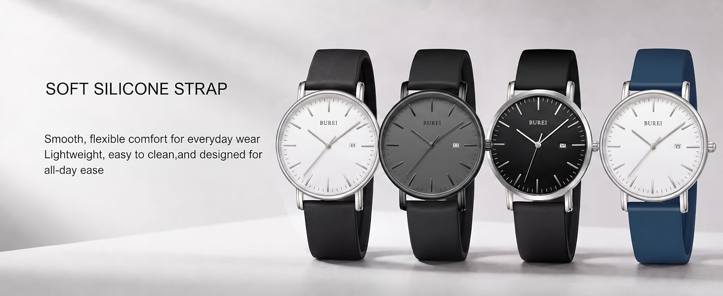 silicone band watches