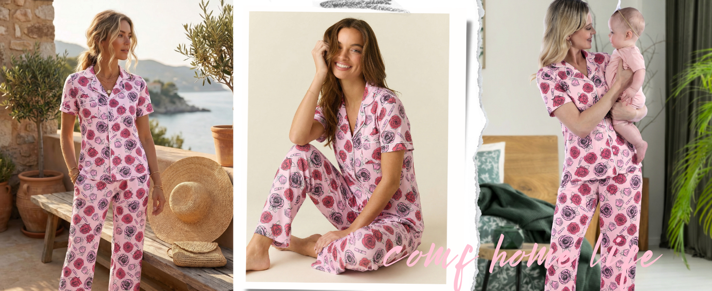 rose pajamas