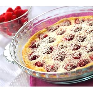 Kingrol 3 Pack Glass Pie Plates, 9 Inch Pie Baking Dishes with Handles