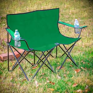camp chair, double camp chair, folding camp chair, portable chair