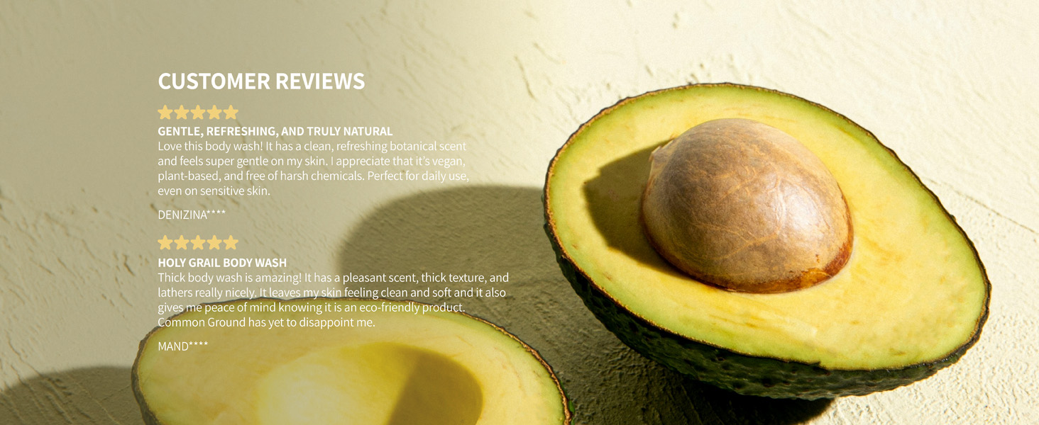 Gentle Organic Body Wash – Hydrating Avocado Oil, Non-Toxic, Safe for Sensitive Skin