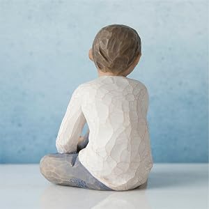 Willow Tree Caring Child, detail of back.