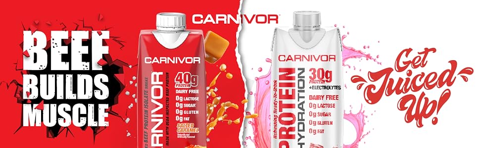Carnivor Beef Protein RTD and protein hydration rtd