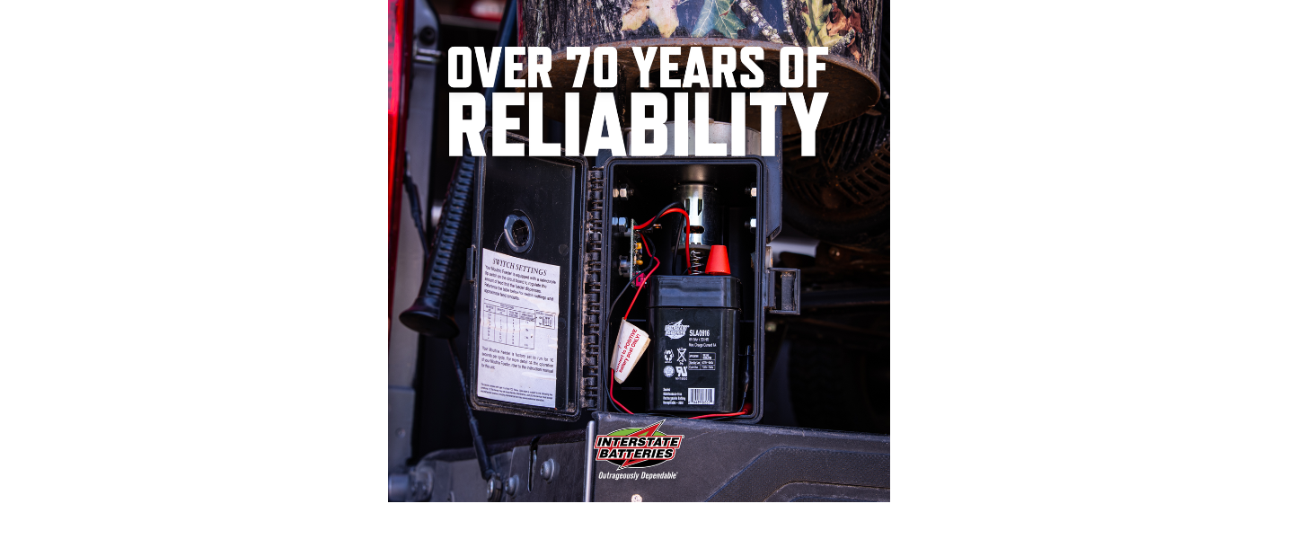 INTERSTATEBATTERIES INTERSTATEBATTERY RELIABLE RELIABILITY SLA0916
