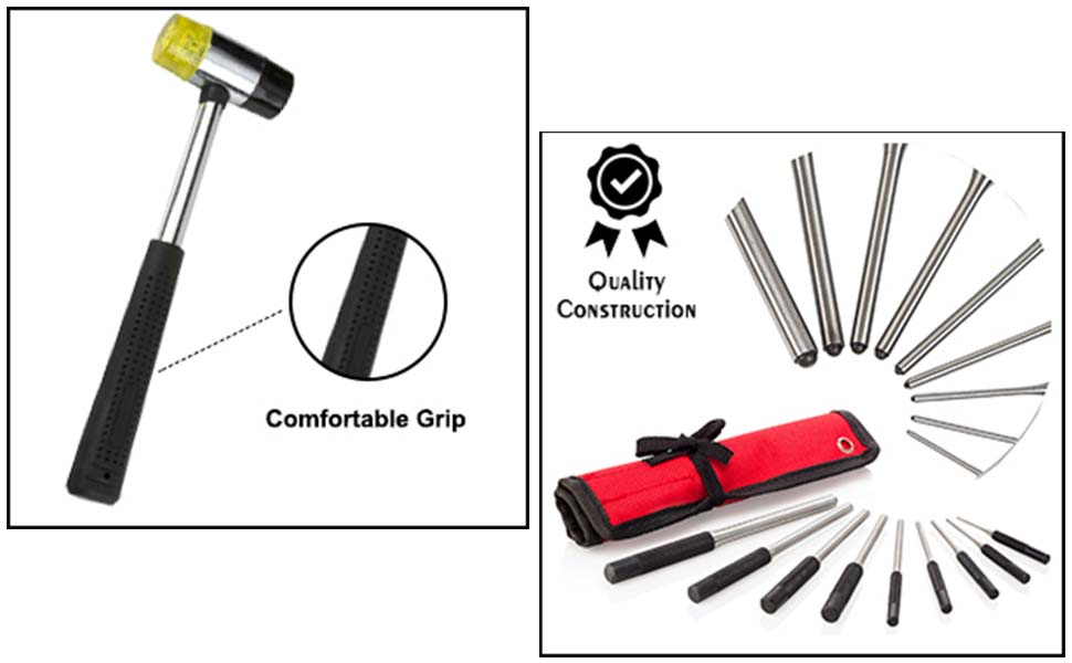punch set gunsmithing roll pin tool gunsmith starter armorers kit gun punches nylon 1/16 for