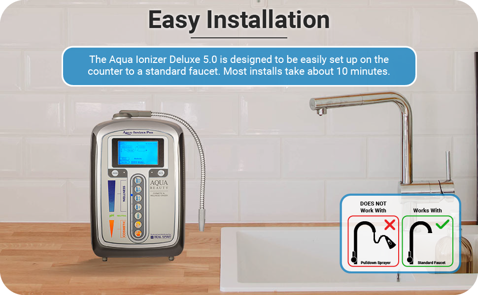 Aqua Ionizer Deluxe 5.0 | Easy Installation