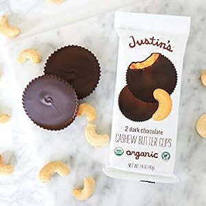 Justin's dark chocolate and cashew butter cups