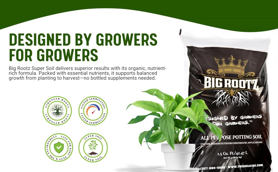 Super Soil Big Rootz Potting Soil Nutrient Rich