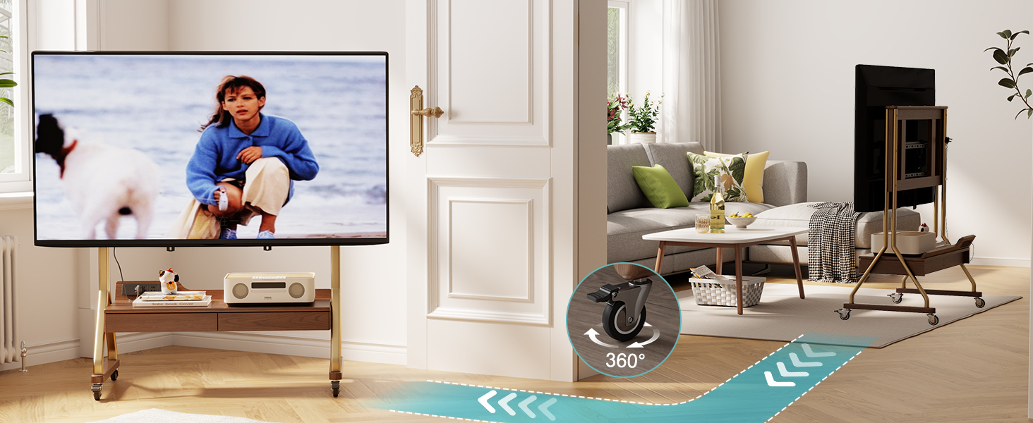 rolling tv stands
