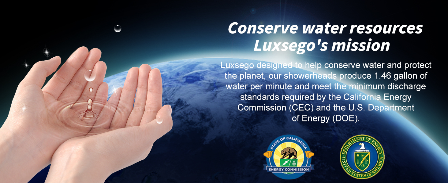 Conserve water resources, Luxsego's mission