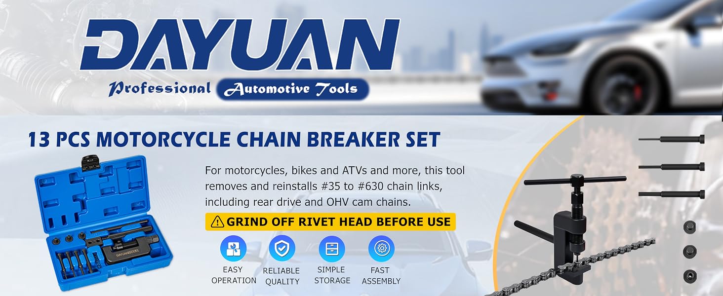 13 PCS Motorcycle Chain Breaker Set