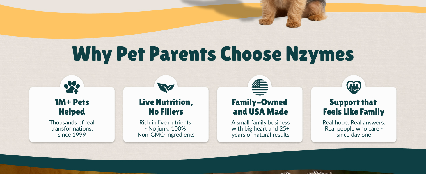 why pet parents choose nzymes