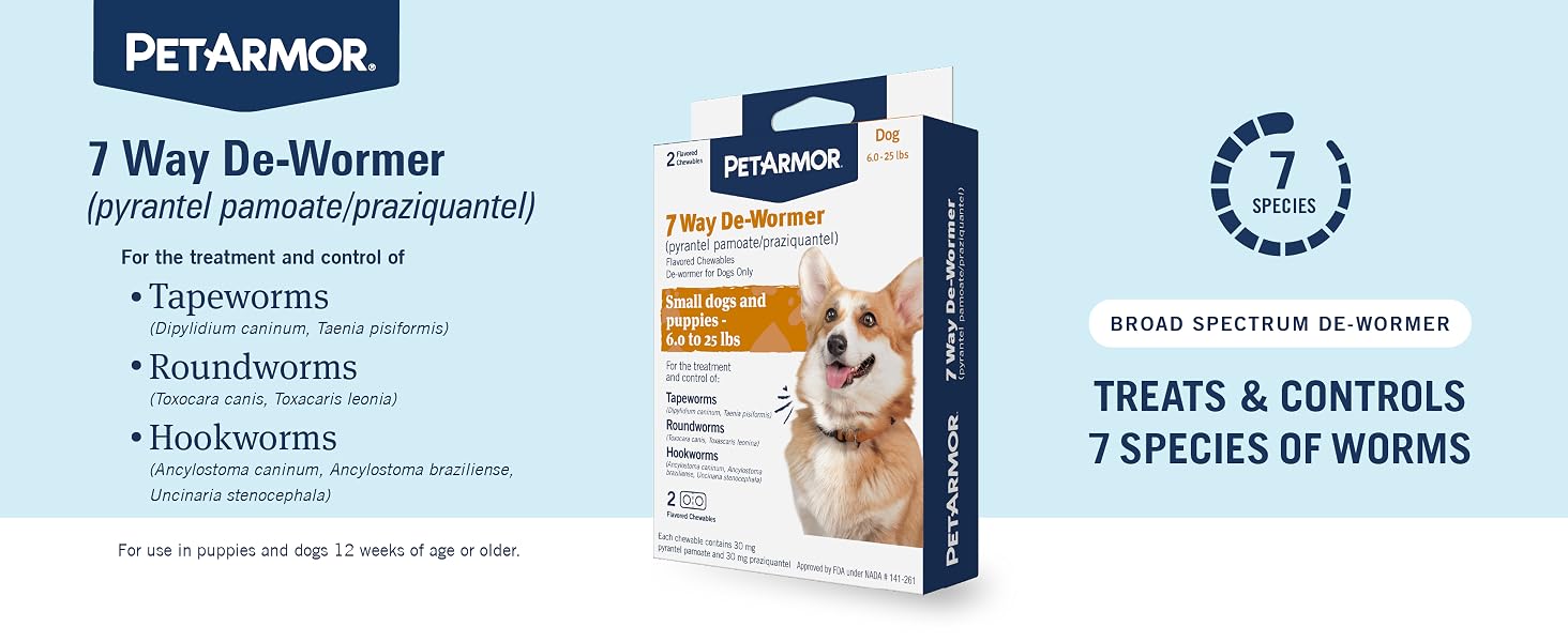 7 way dog de-wormer