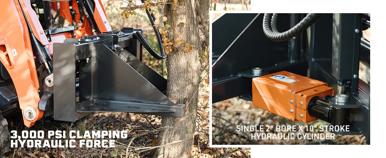 tree removal tool skid steer attachment extractigator tree puller tool post puller tool