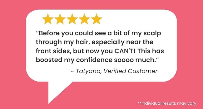HairAnew Customer Review - Verified Customer Tatyana - Hair Vitamins That Work