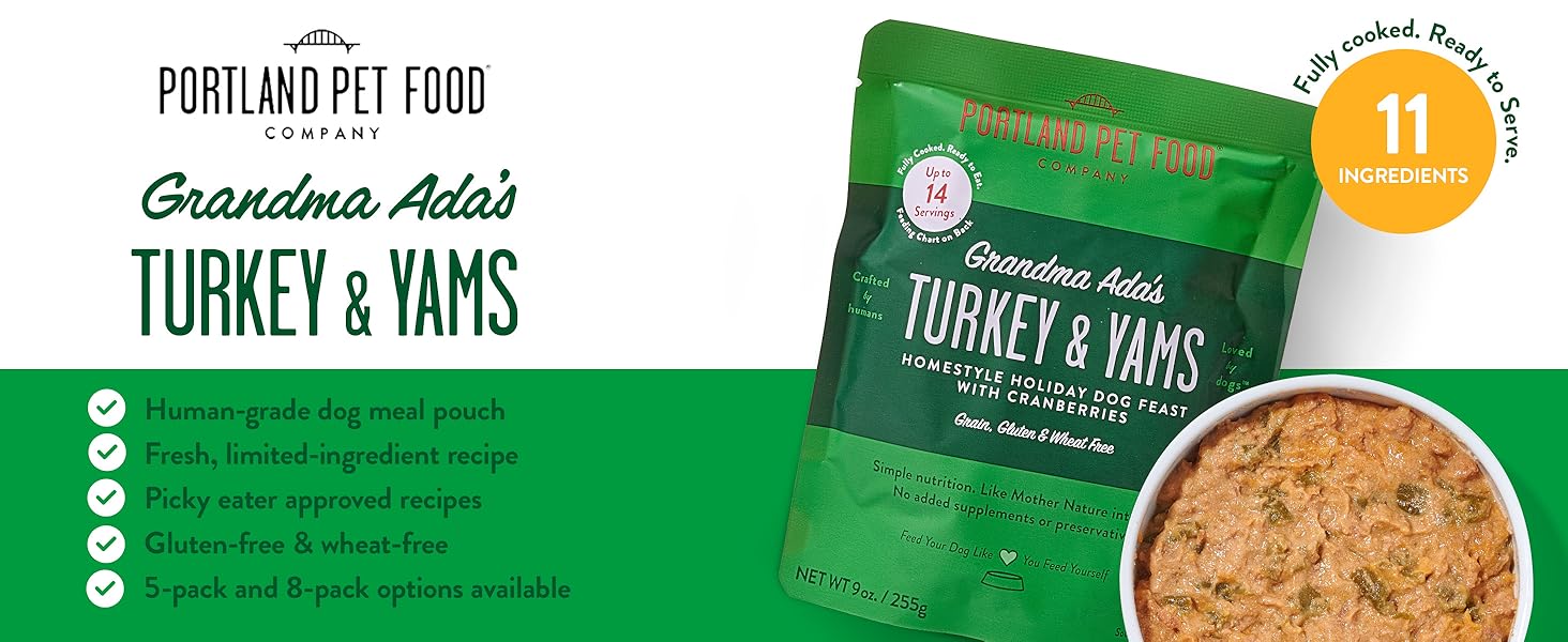 Portland Pet Food Company - Rosie's Beef N' Rice human-grade dog meal pouch