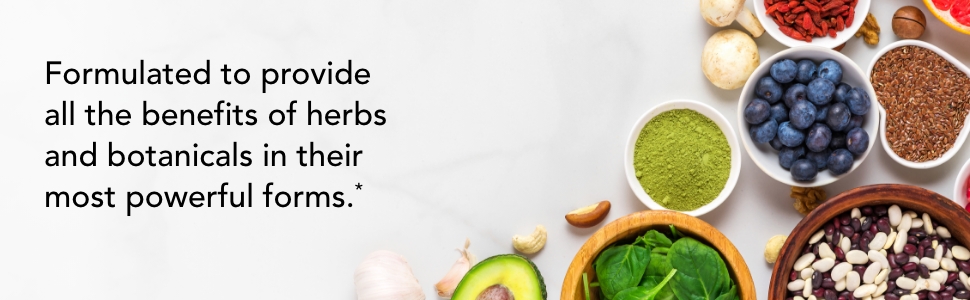 Provides all benefits of herbs and botanicals