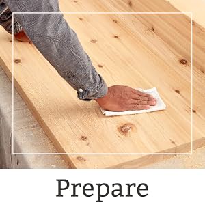 wiping wood surface
