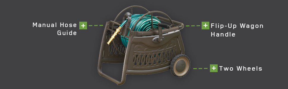 ames, tools, lawn, garden, hose reel, hose wagon, neverleak
