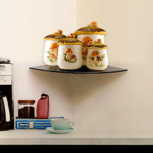 Modern kitchen Glass Shelf