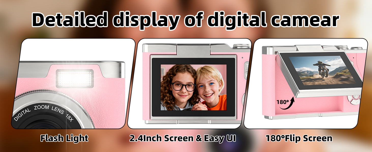 camera with filp screen
