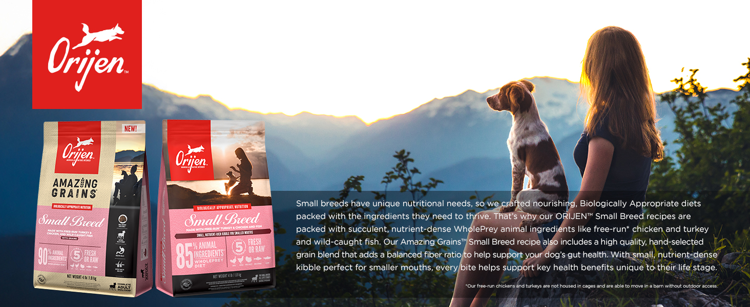 ORIJEN Small Breed Dog Food, Nature Nourishes
